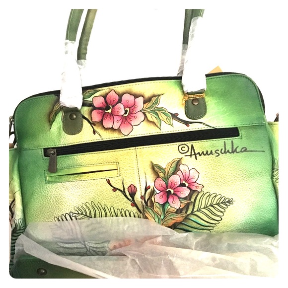 Anuschka Hobo Bag”Passionate Peacocks” - Picture 2 of 8